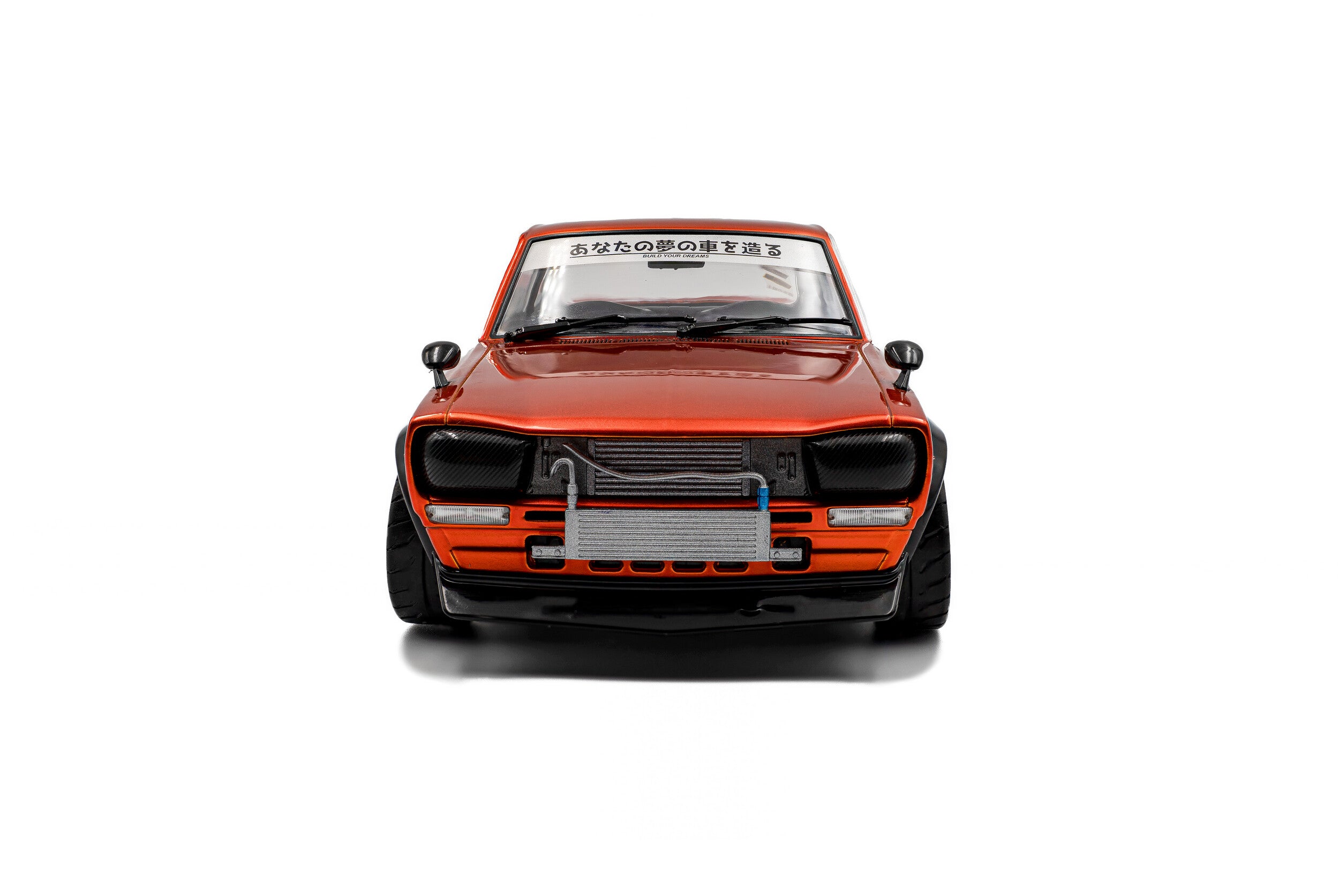 SOLIDO 1:18 Scale - 1970 Nissan Skyline (C10) Hakosuka SOLIDO WORKS – Orange Metallic  - S1813003