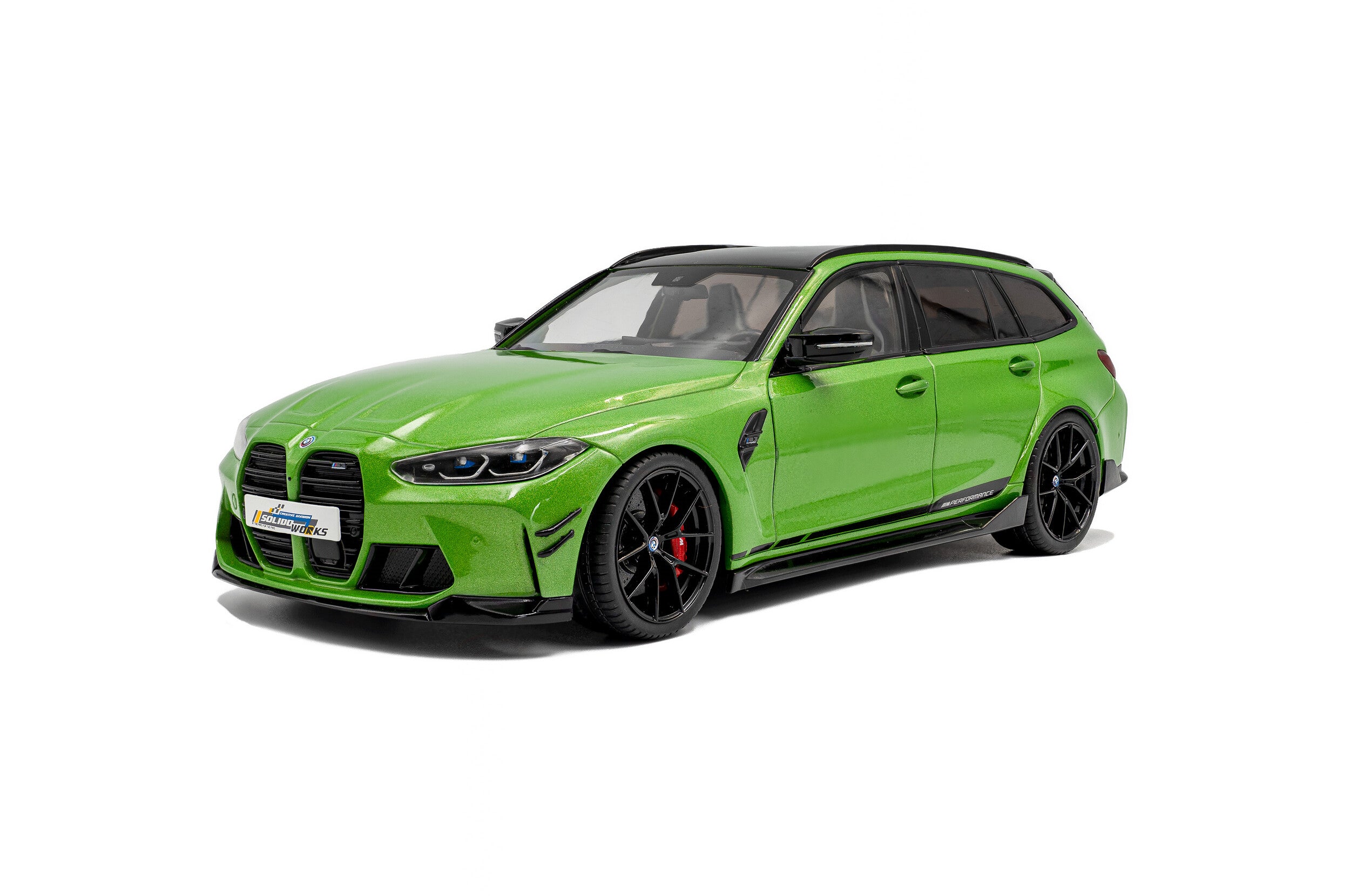 SOLIDO 1:18 Scale - 2024 BMW M3 (G81) Touring w/Performance Parts, Green Metallic - S1813703
