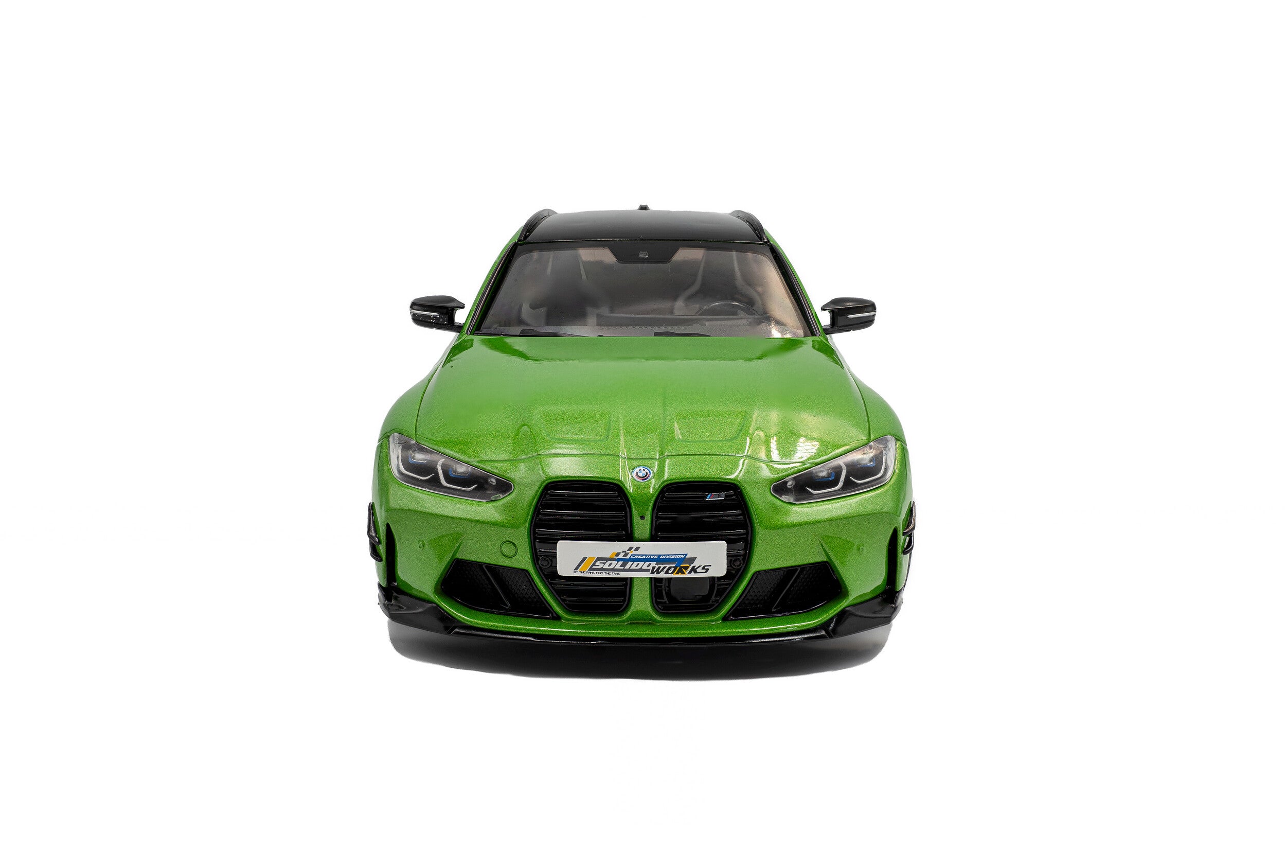 SOLIDO 1:18 Scale - 2024 BMW M3 (G81) Touring w/Performance Parts, Green Metallic - S1813703