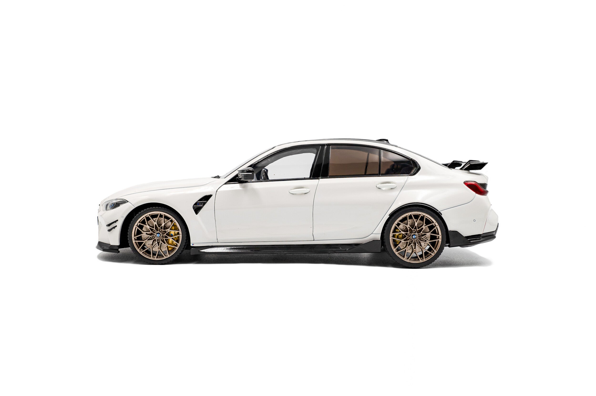 SOLIDO 1:18 Scale - 2024 BMW M3 Competition w/Performance Parts, Alpine White - S1814301