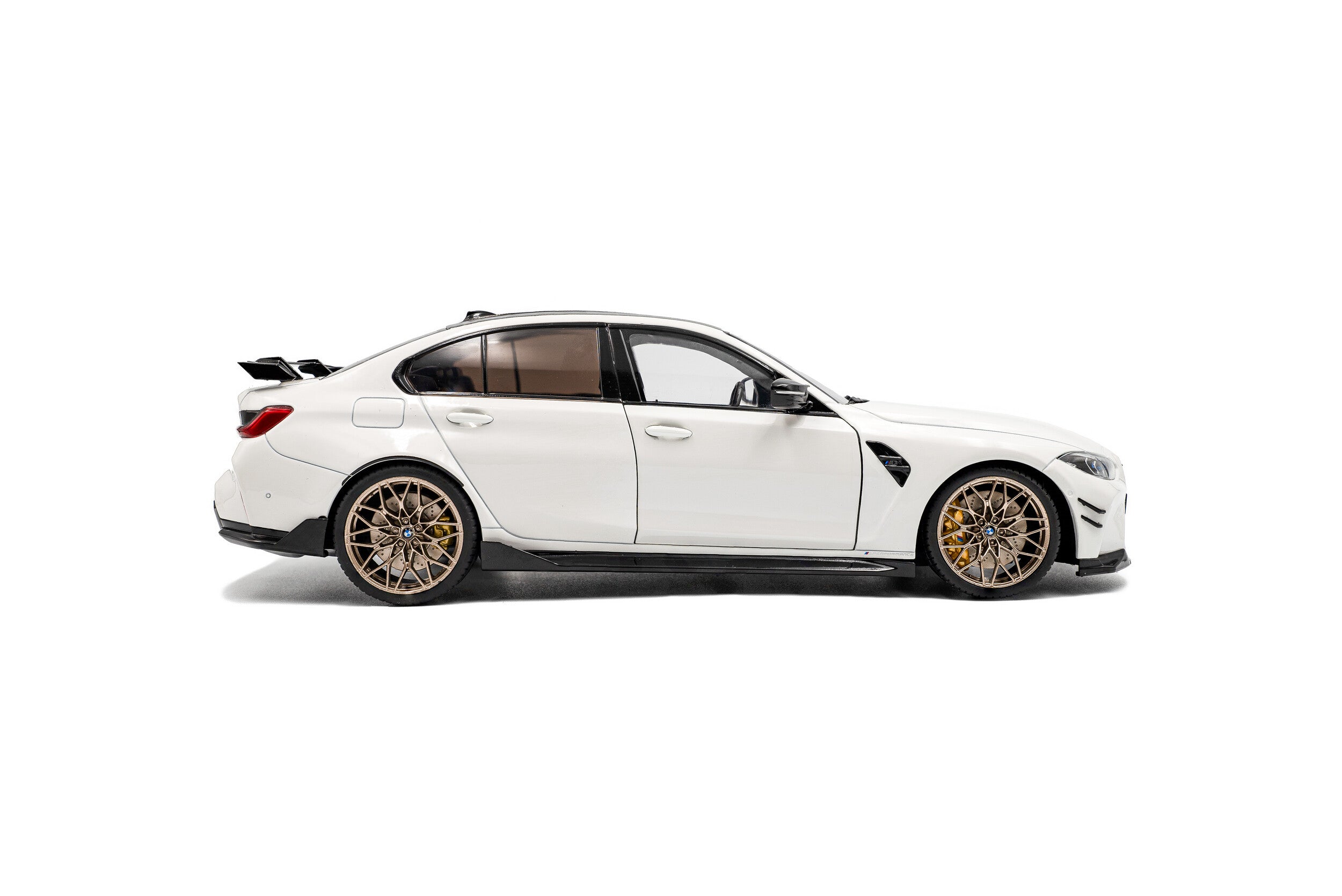 SOLIDO 1:18 Scale - 2024 BMW M3 Competition w/Performance Parts, Alpine White - S1814301
