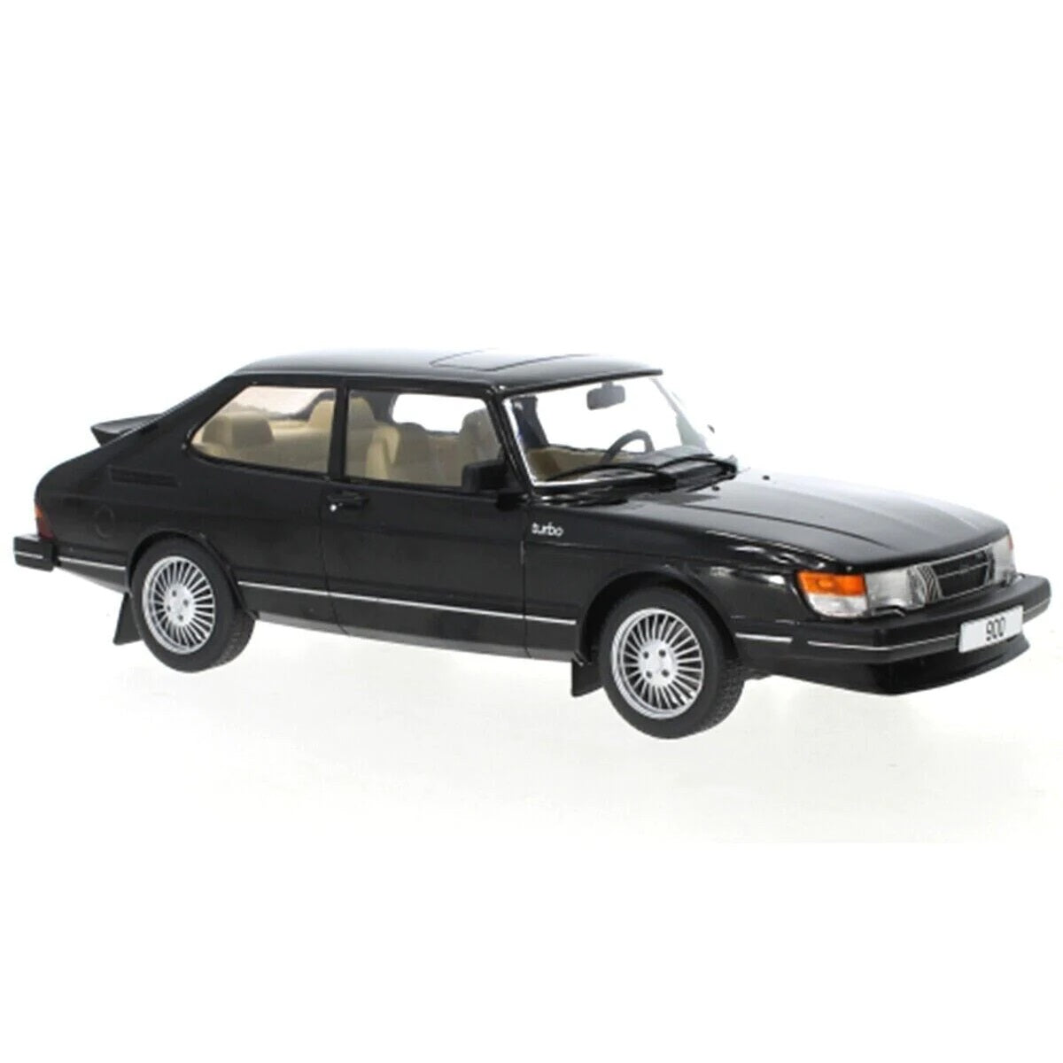 MCG 1:18 Scale Diecast Model Car - Saab 900 Turbo in Black - 1981