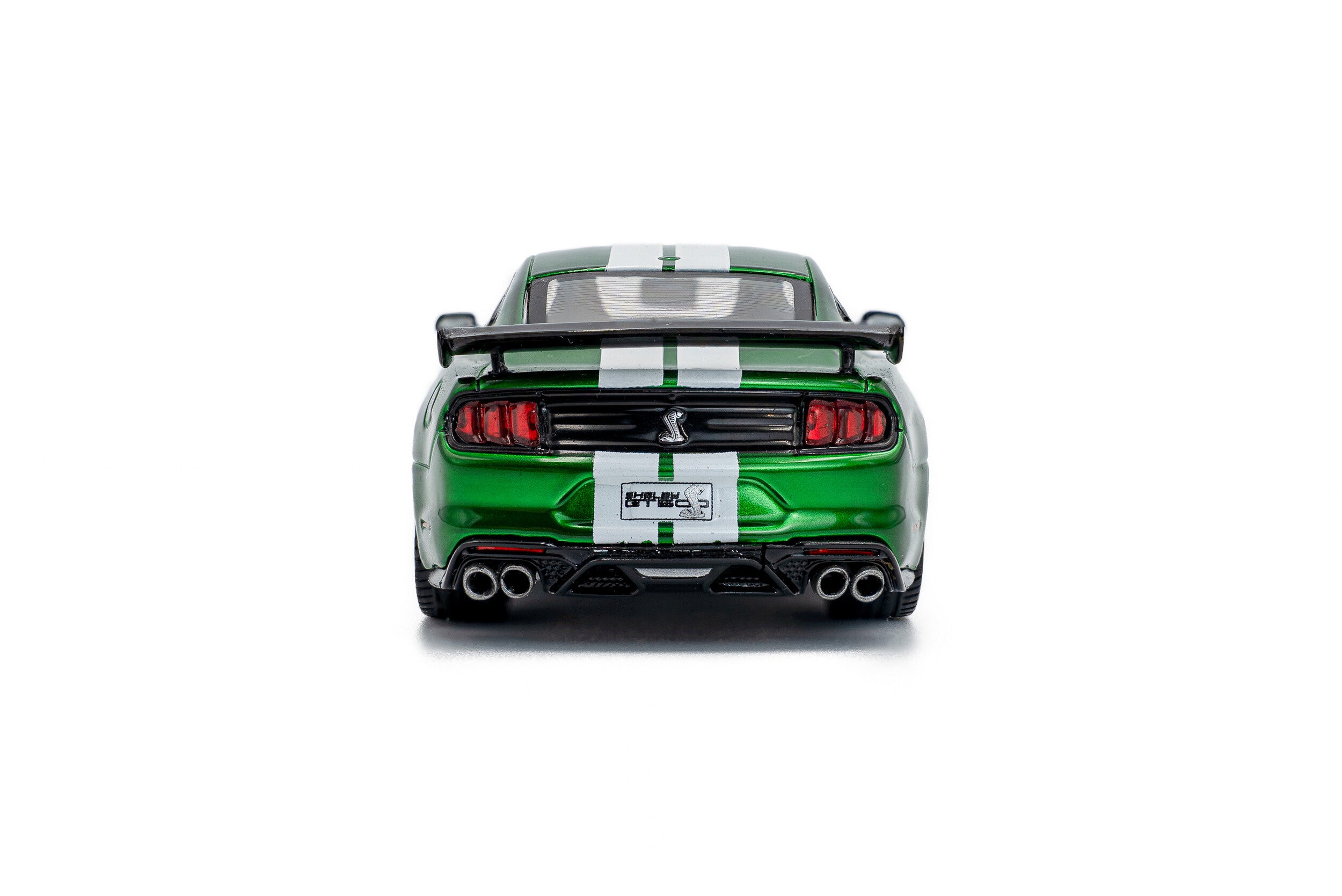 Solido 1:43 Scale, 2020 Ford Mustang Shelby GT500, Green with White Stripes - S4311511