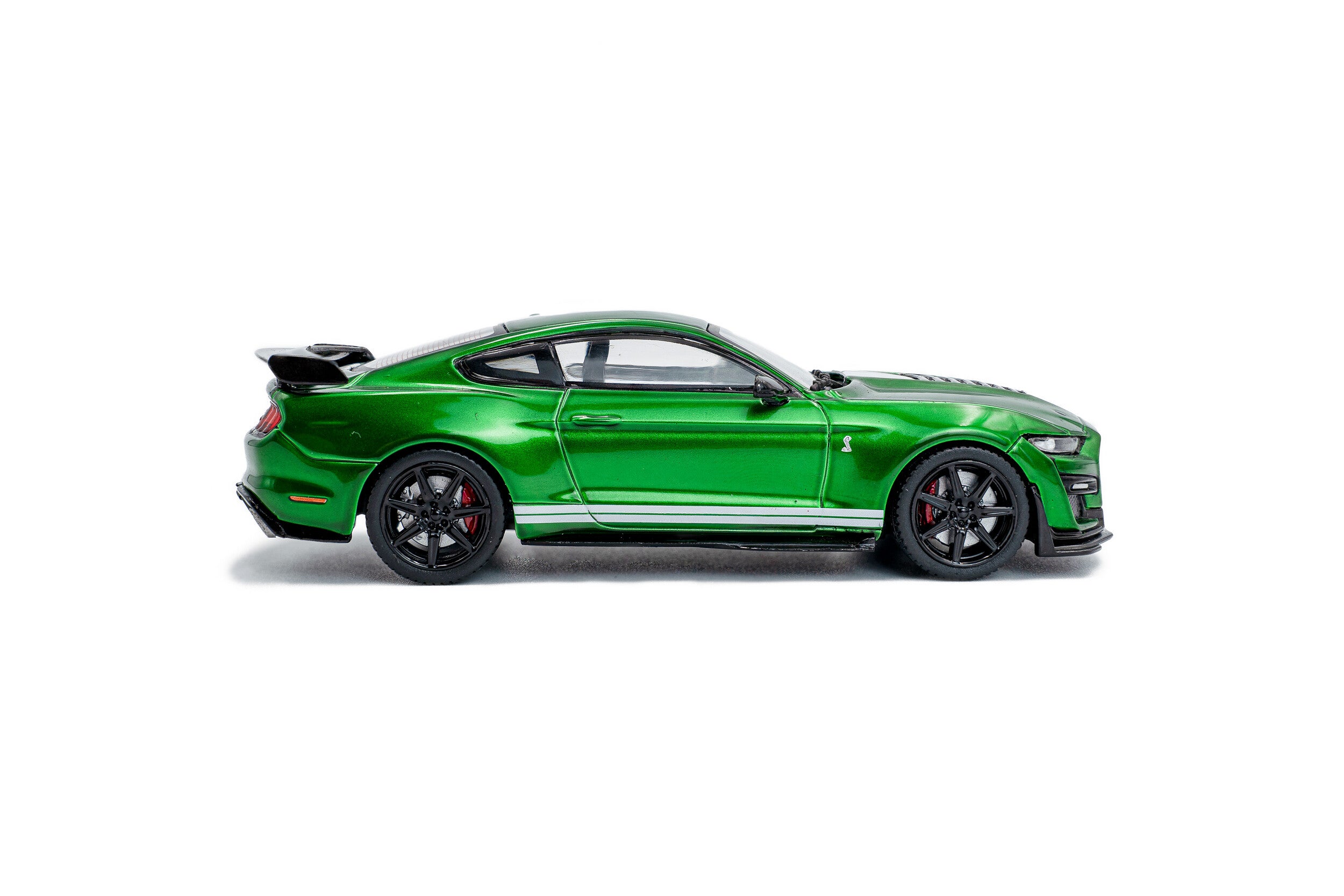 Solido 1:43 Scale, 2020 Ford Mustang Shelby GT500, Green with White Stripes - S4311511