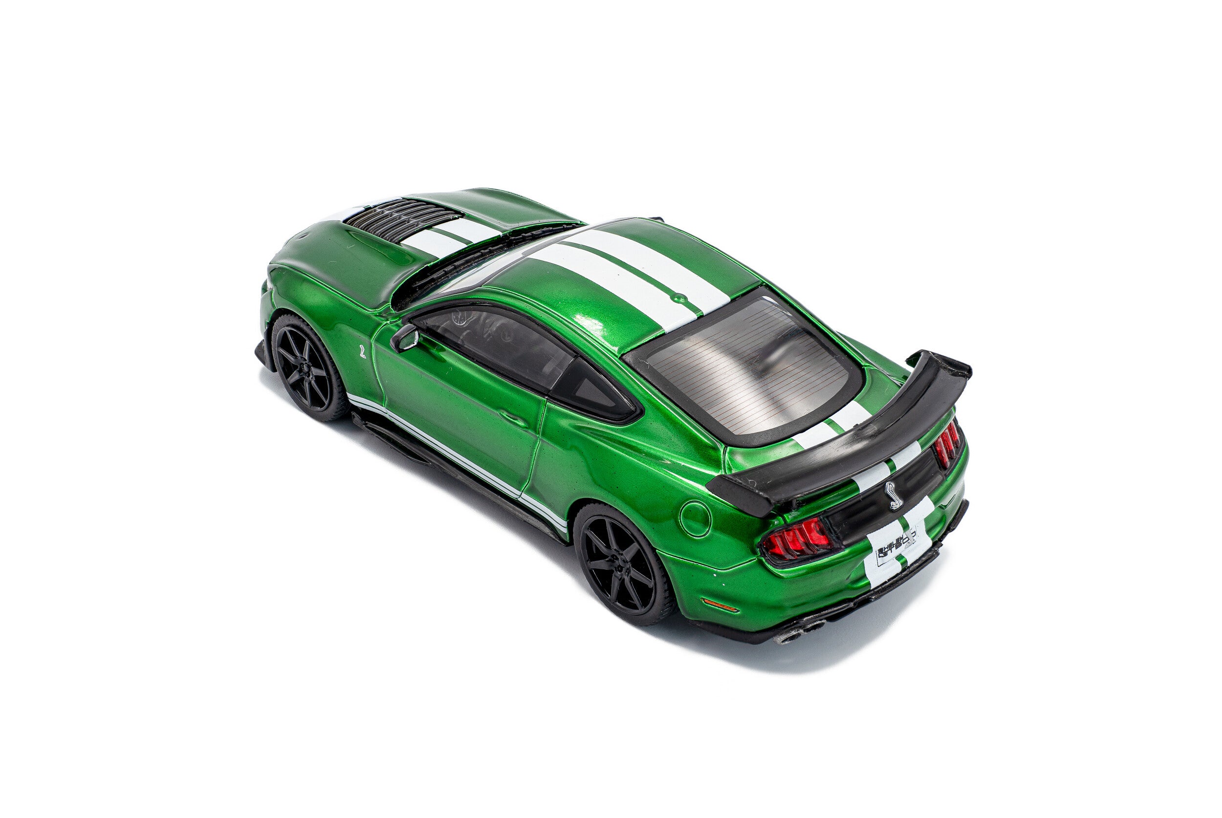 Solido 1:43 Scale, 2020 Ford Mustang Shelby GT500, Green with White Stripes - S4311511