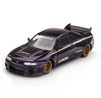 Mini Gt Kaido House 1:64 Nissan Skyline GT-R (R33) Works V1 Black/Purple - KHMG072