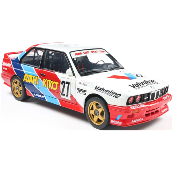 Solido 1:18 Diecast - BMW M3 White #27 Kawamoto/Reid JTCC 1986 - S1801529