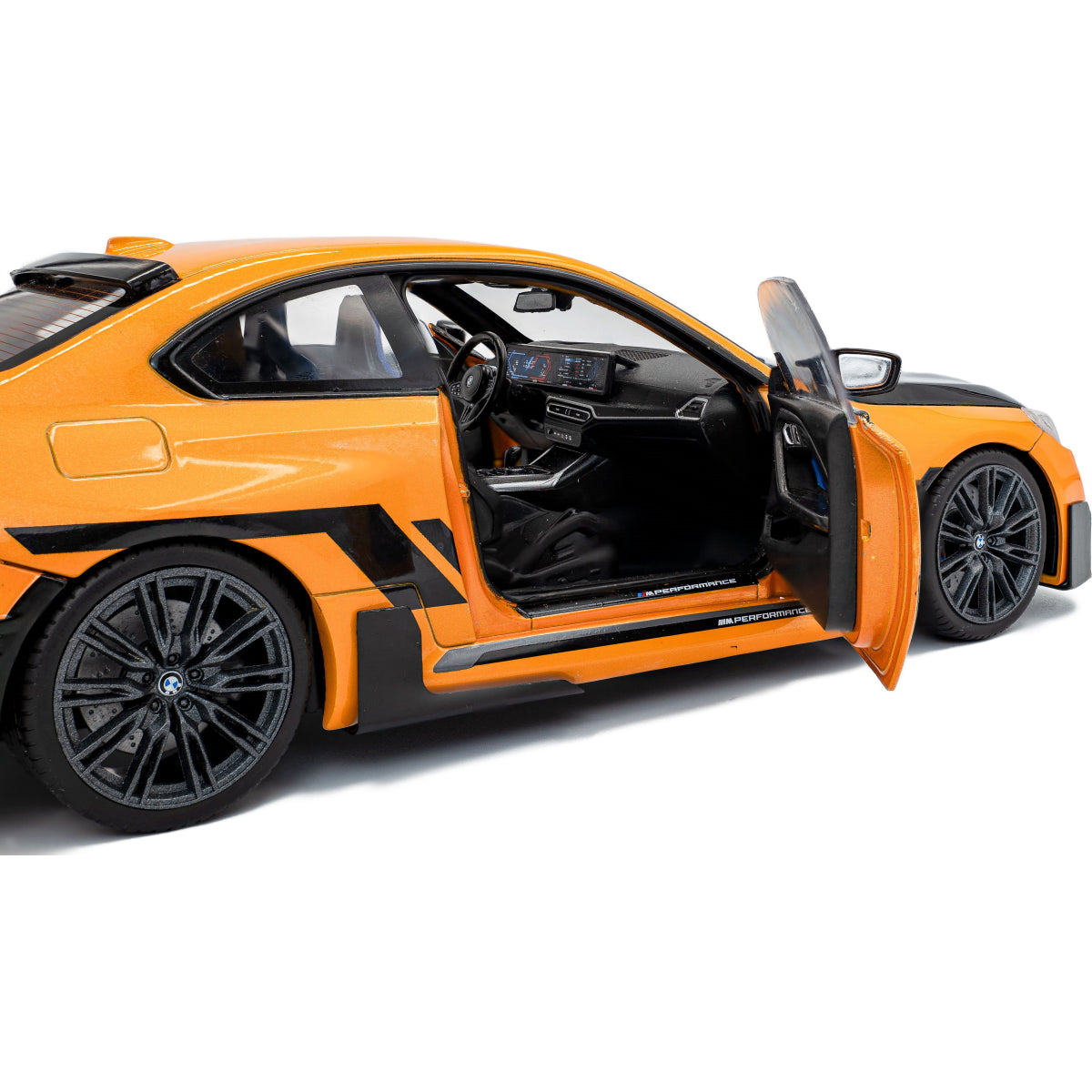 SOLIDO 1:18 Scale - 2024 BMW M2 with Performance Parts, Streetfighter Orange - S1812903