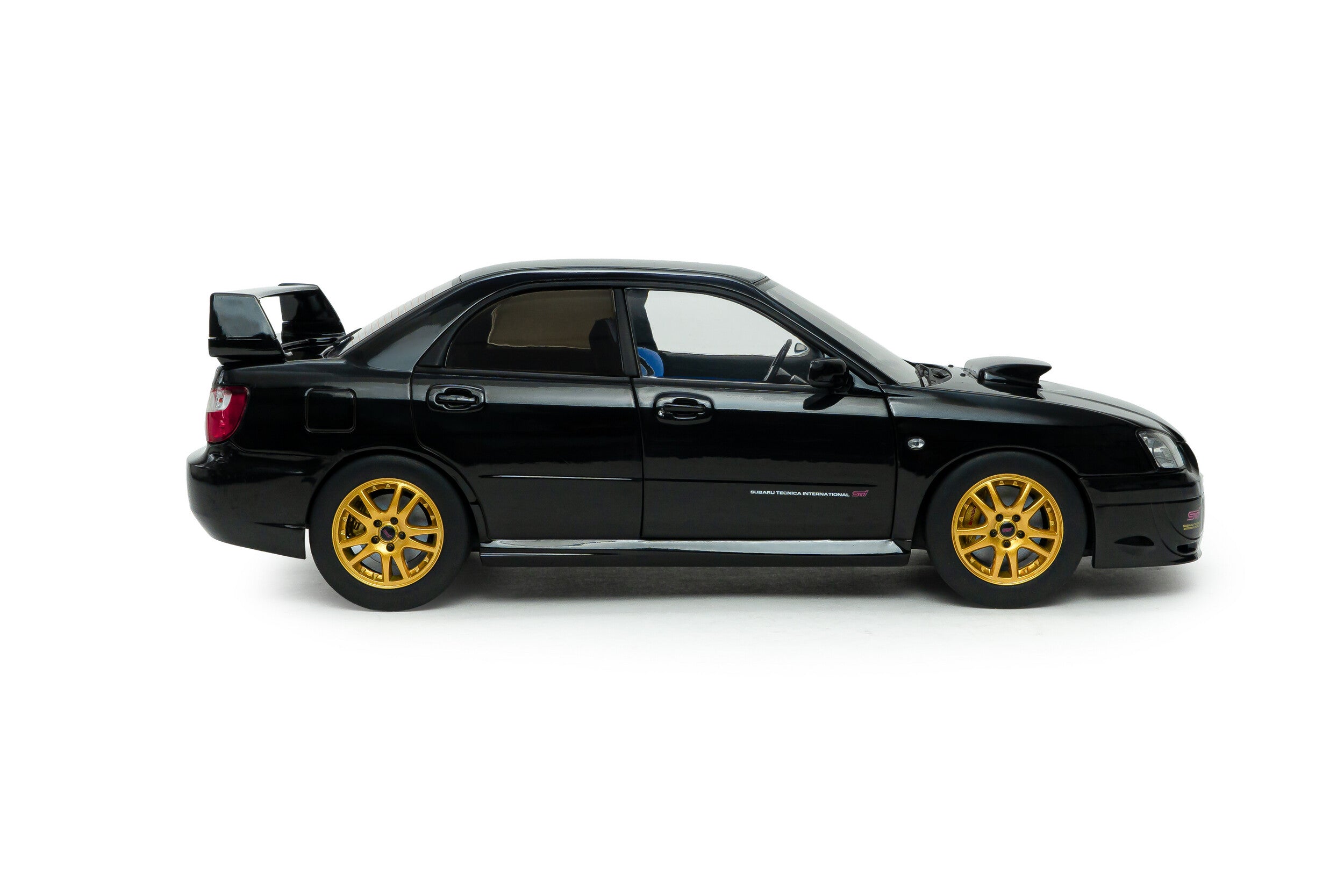 Solido 1:18 Diecast - 2004 Subaru Impreza WRX STi, Java Black Pearl - S1812305