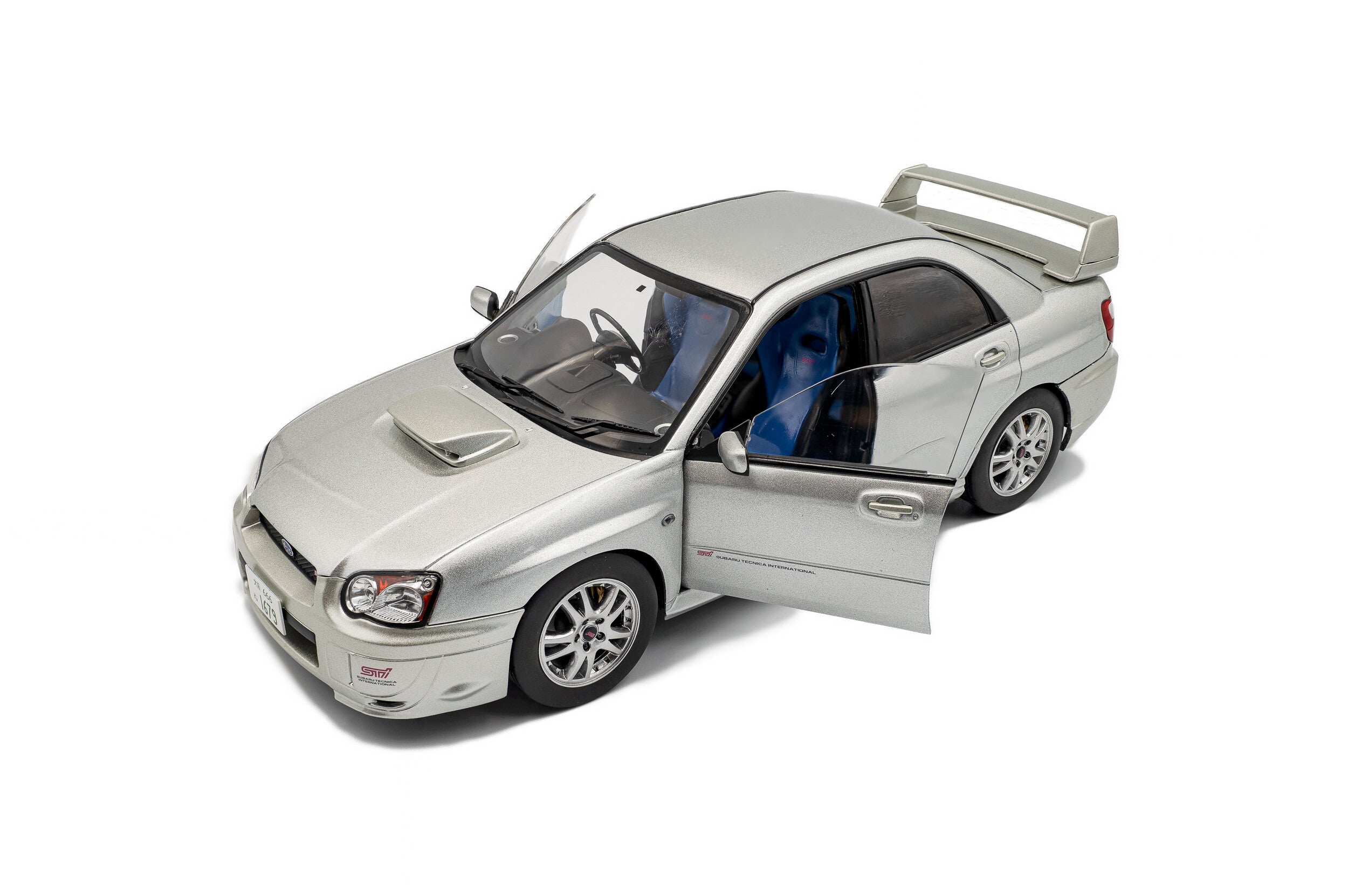 Solido 1:18 Diecast - 2003 Subaru Impreza WRX STi Premium, Silver Effect - S1812303