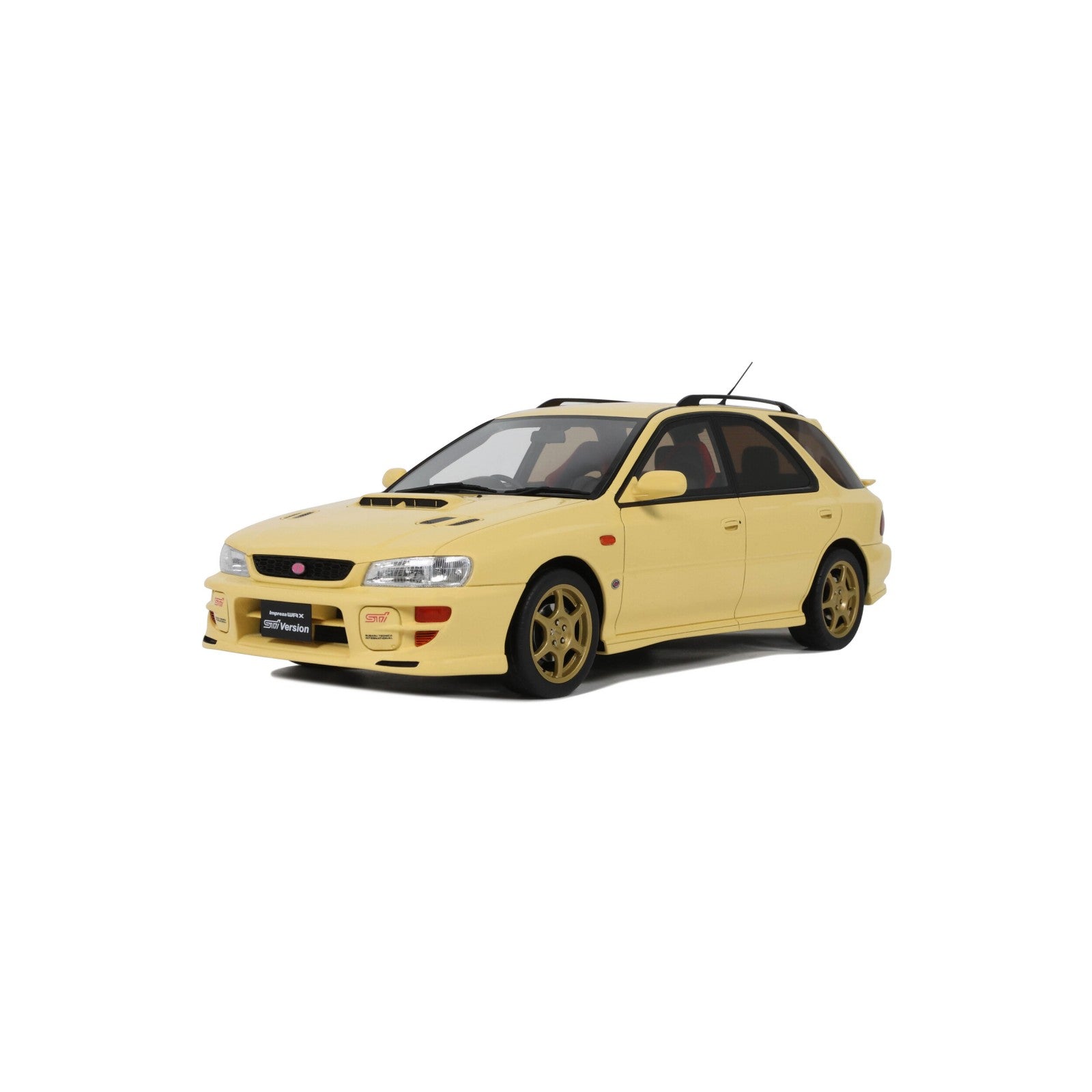 OTTO 1:18 Scale Resin - 1999 Subaru Impreza WRX STI Version VI Sport Wagon, Cashmere Yellow - OT1198