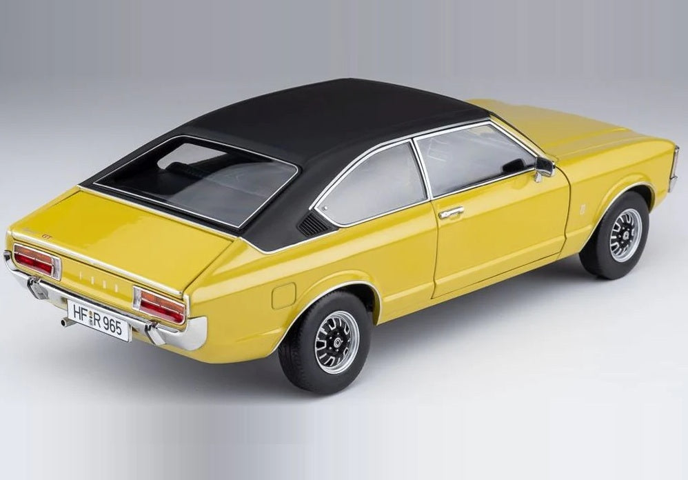 Touring Modelcars 1:18 Scale Diecast - 1975 Ford Granada Coupe Series 2, Daytona Yellow - 18080005