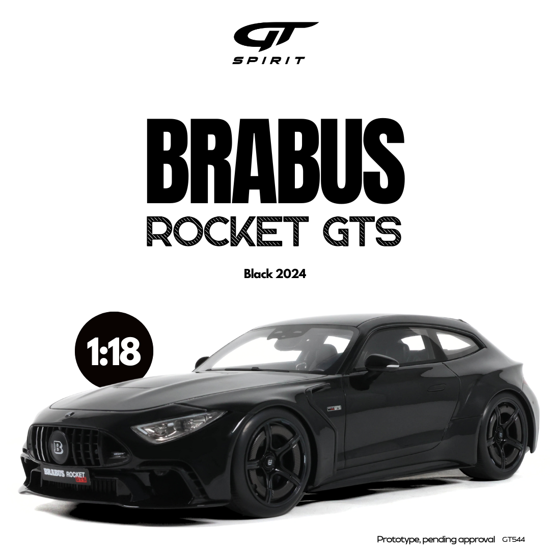 GT Spirit 1:18 Scale Resin,  2024 BRABUS ROCKET GTS, BLACK - GT544