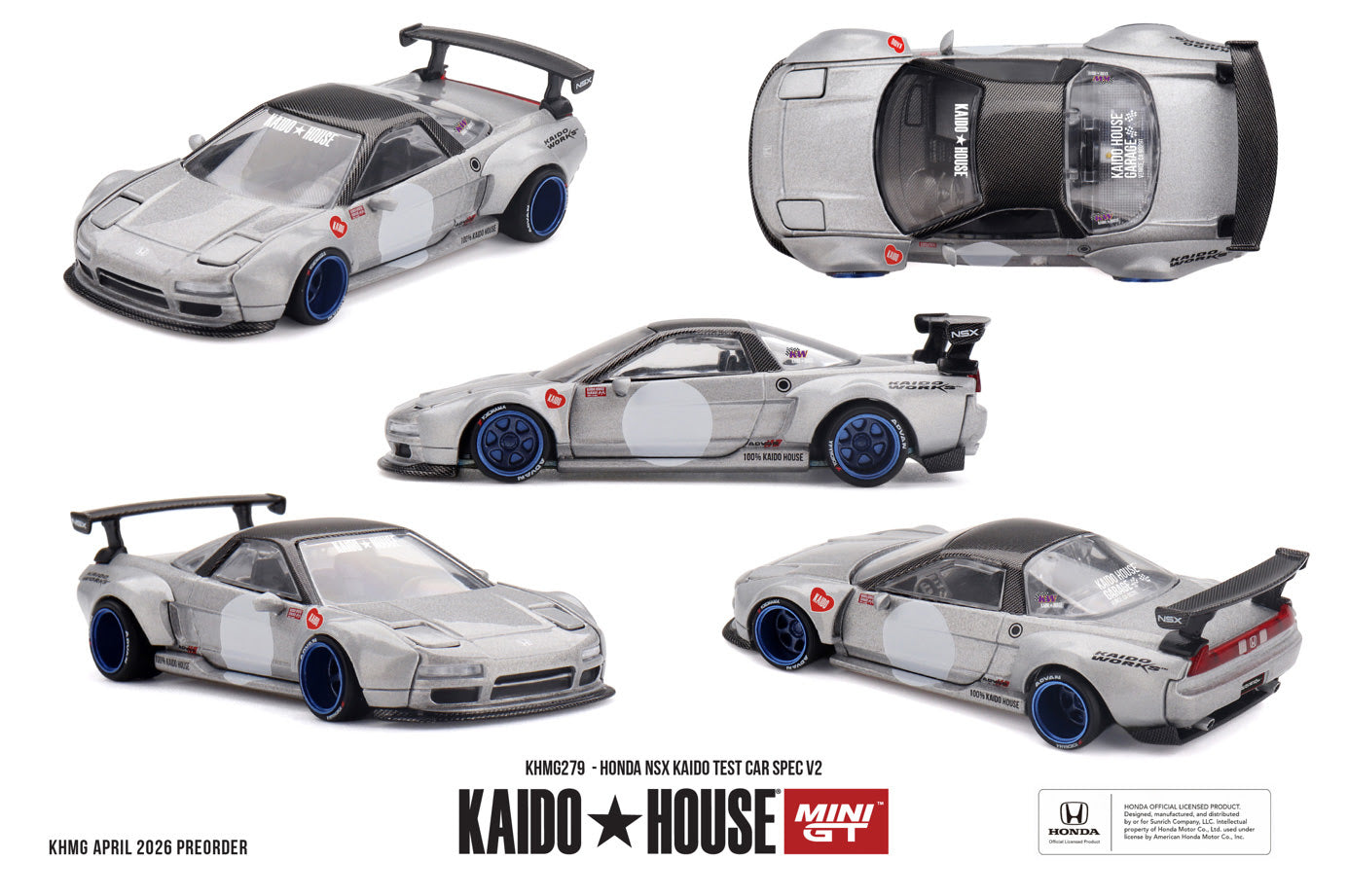 Mini GT 1:64 Kaido House - HONDA NSX KAIDO TEST CAR SPEC V2 - KHMG279