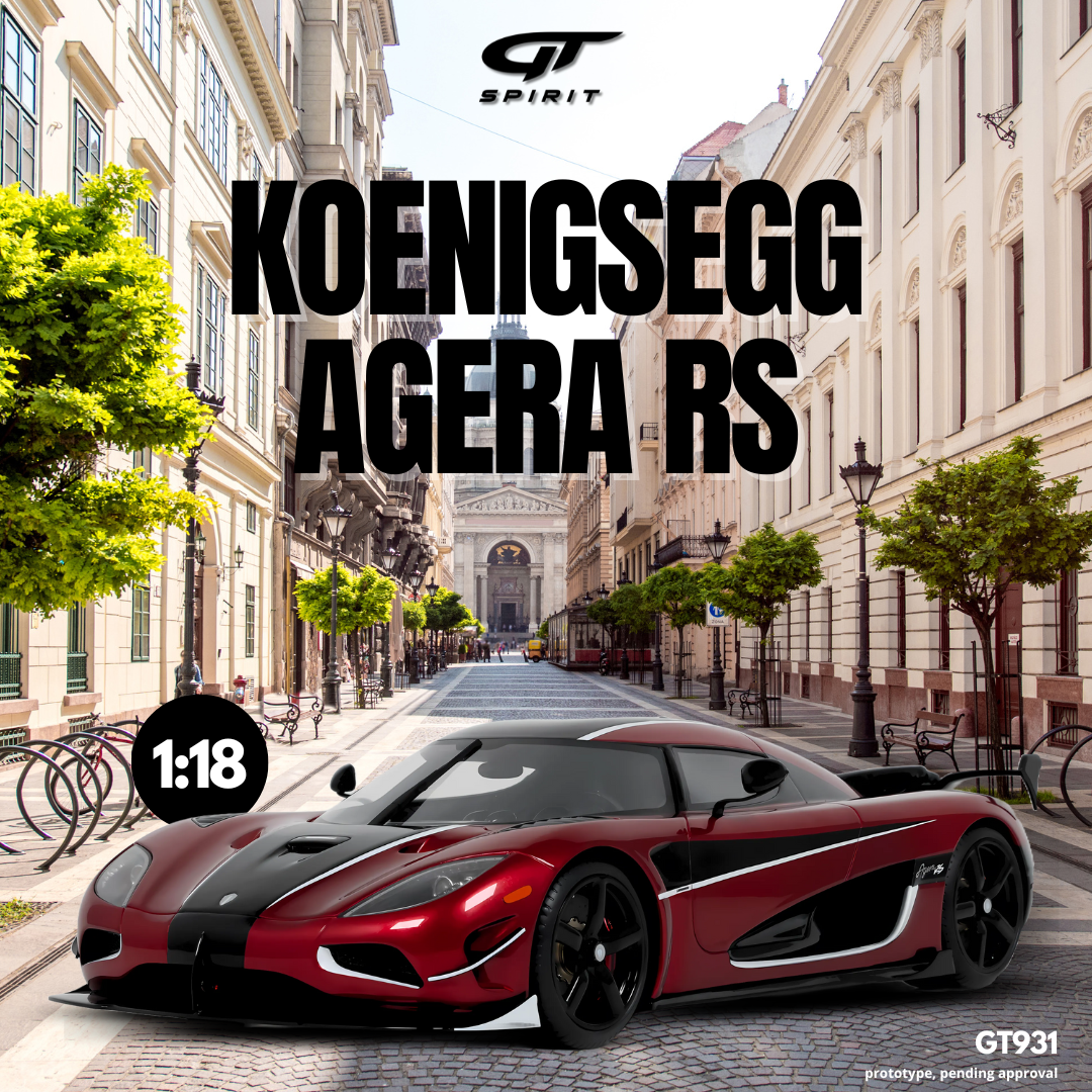 GT Spirit 1:18 Scale Resin, Koenigsegg Agera RS - Red - GT931