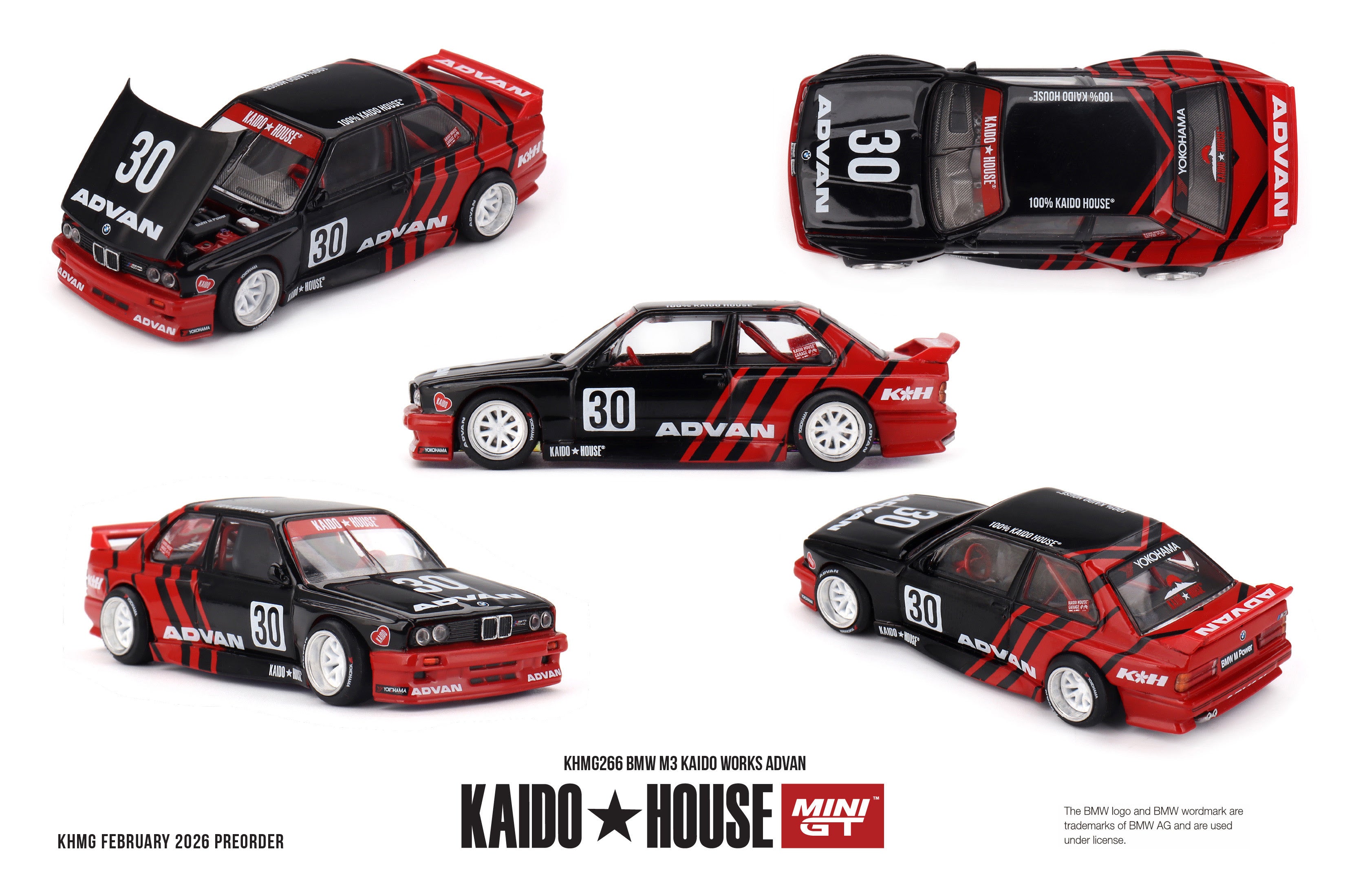 Mini GT 1:64 Kaido House - BMW M3 KAIDO WORKS ADVAN  - KHMG266
