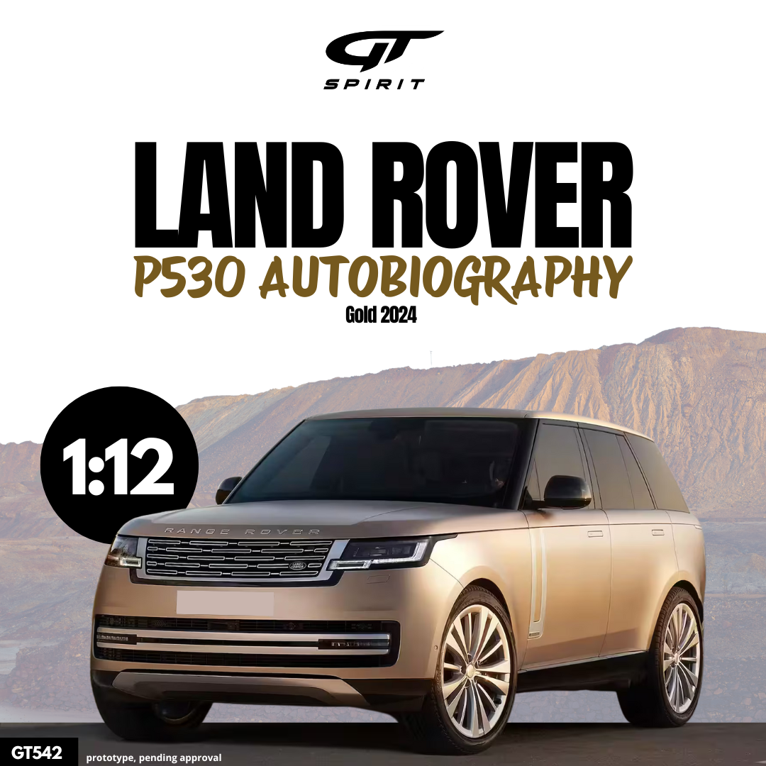 GT Spirit 1:12 Scale Resin Model - 2024 Range Rover P530 Autobiography, Gold - GT542