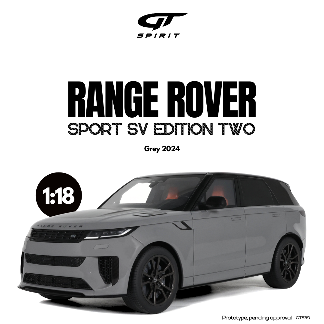 GT Spirit 1:18 Scale Resin,  2024 RANGE ROVER SPORT SV  EDITION TWO, GREY - GT539