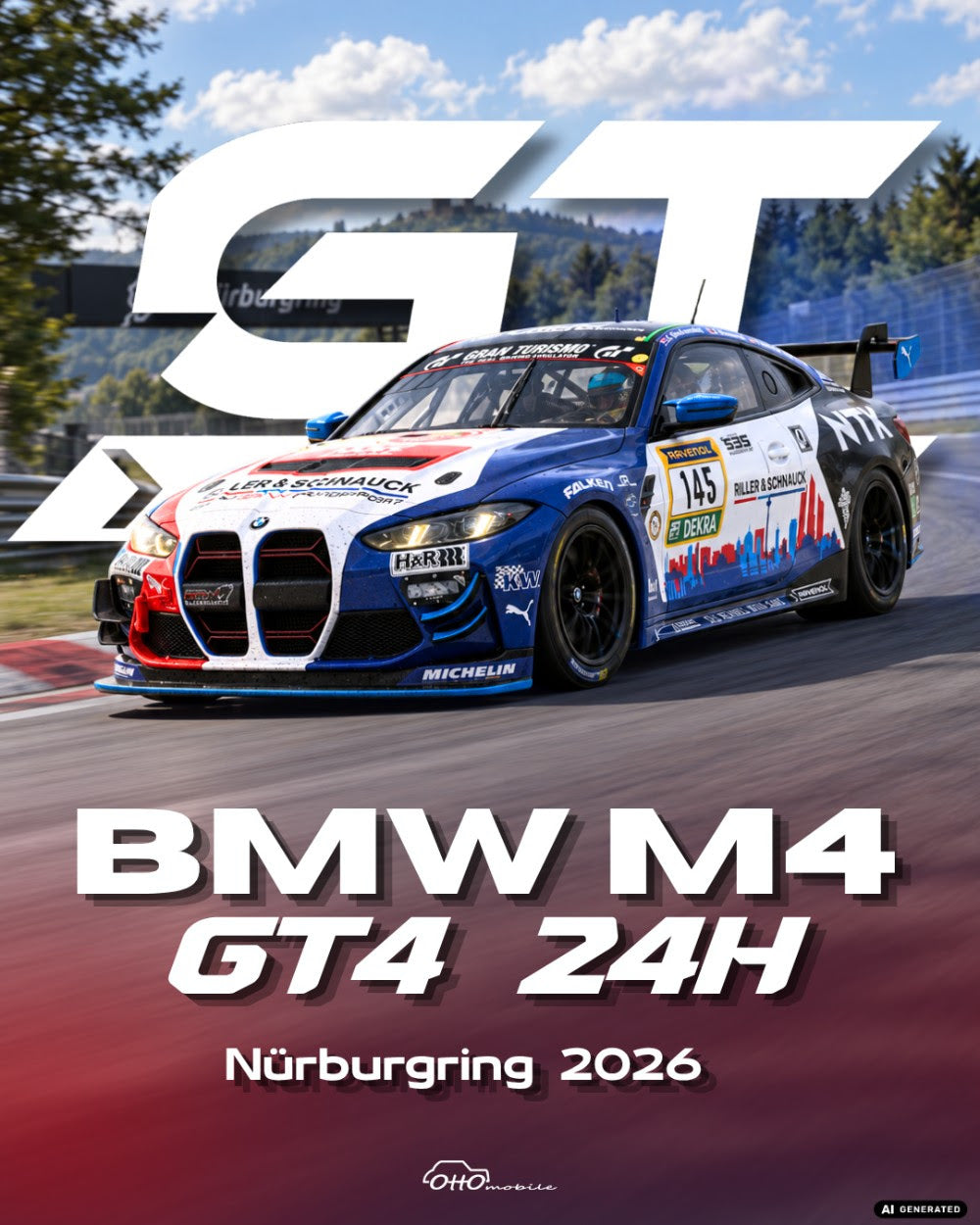 OTTO 1:18 Scale Resin - Project Car –  2026 BMW M4 GT4 24H NÜRBURGRING - OT1427