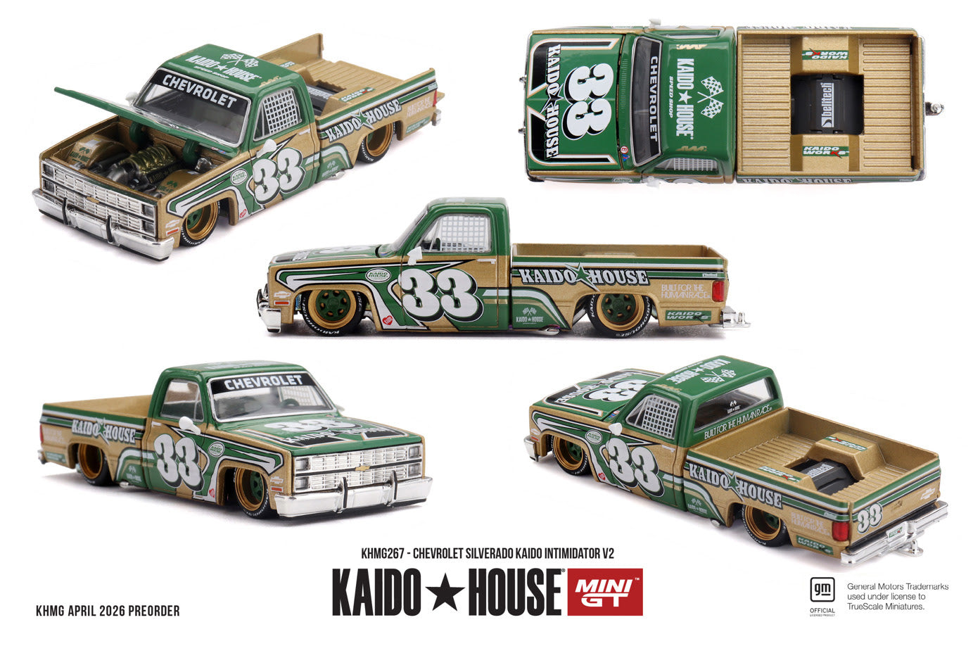 Mini GT 1:64 Kaido House CHEVROLET SILVERADO KAIDO INTIMIDATOR V2 - KHMG267
