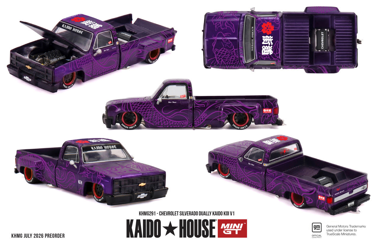 Mini GT 1:64 Kaido House - CHEVROLET SILVERADO DUALLY KAIDO KOI V1 - KHMG291