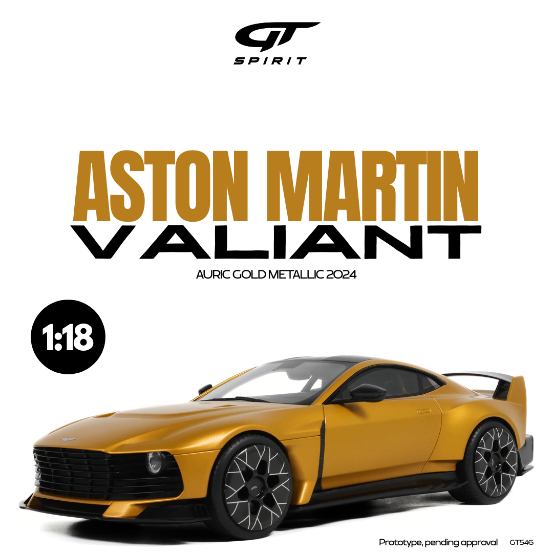 GT Spirit 1:18 Scale Resin,   2024 ASTON MARTIN VALIANT, AURIC GOLD METALLIC - GT546
