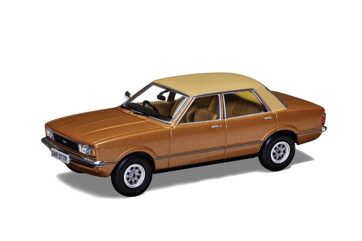 Corgi 1:43 Diecast Model Car VA11917 Ford Cortina Mk4 1.6 GL, Arizona Gold