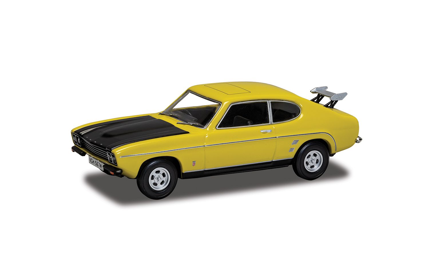 CORGI VANGUARDS 1:43 - Ford Capri Mk1 3.0 GXL - Daytona Yellow (Richard Hammond's The Smallest Cog) - VA13319