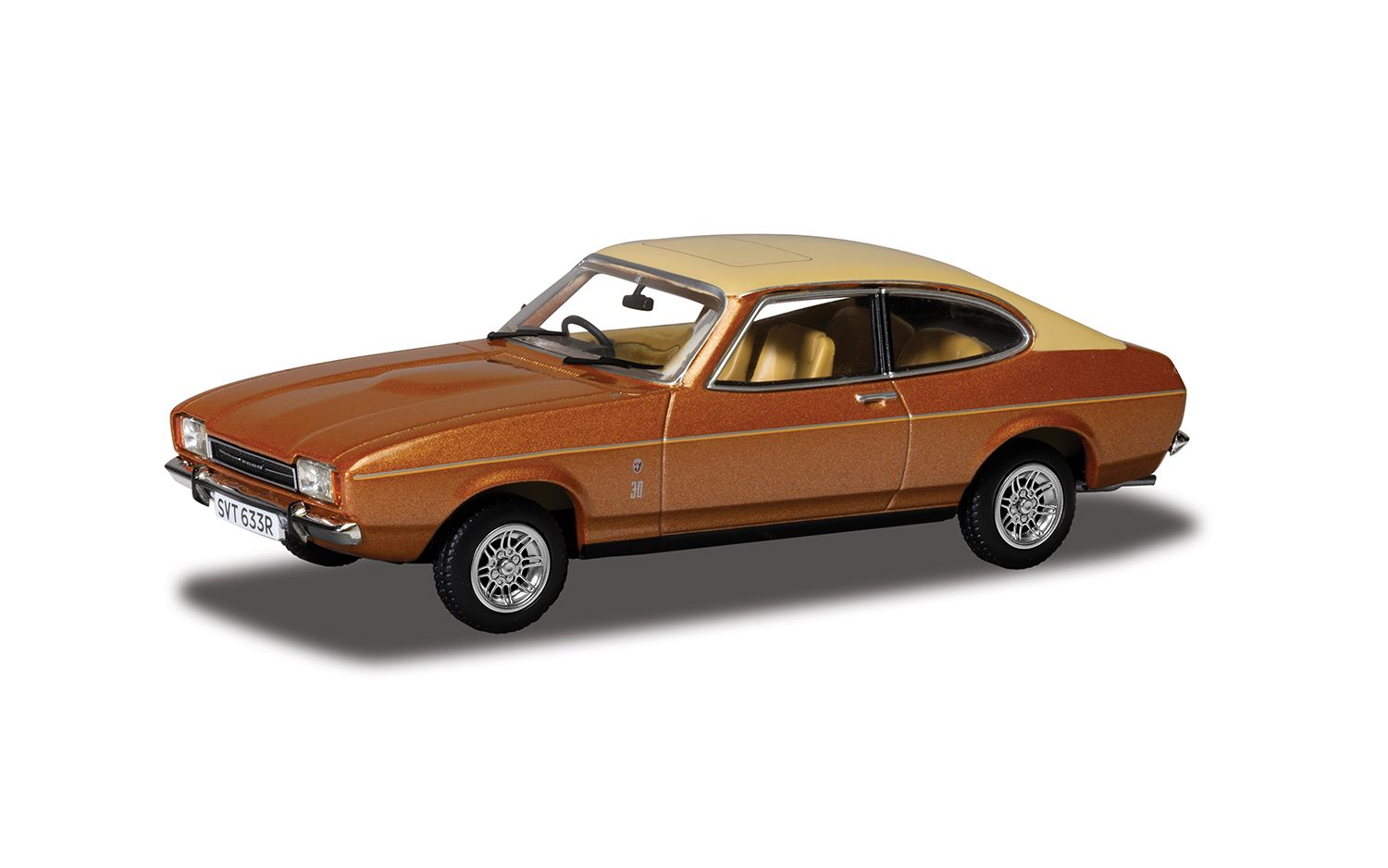 CORGI VANGUARDS 1:43 - Ford Capri Mk2 3.0 Ghia - Saturn Gold - VA15406
