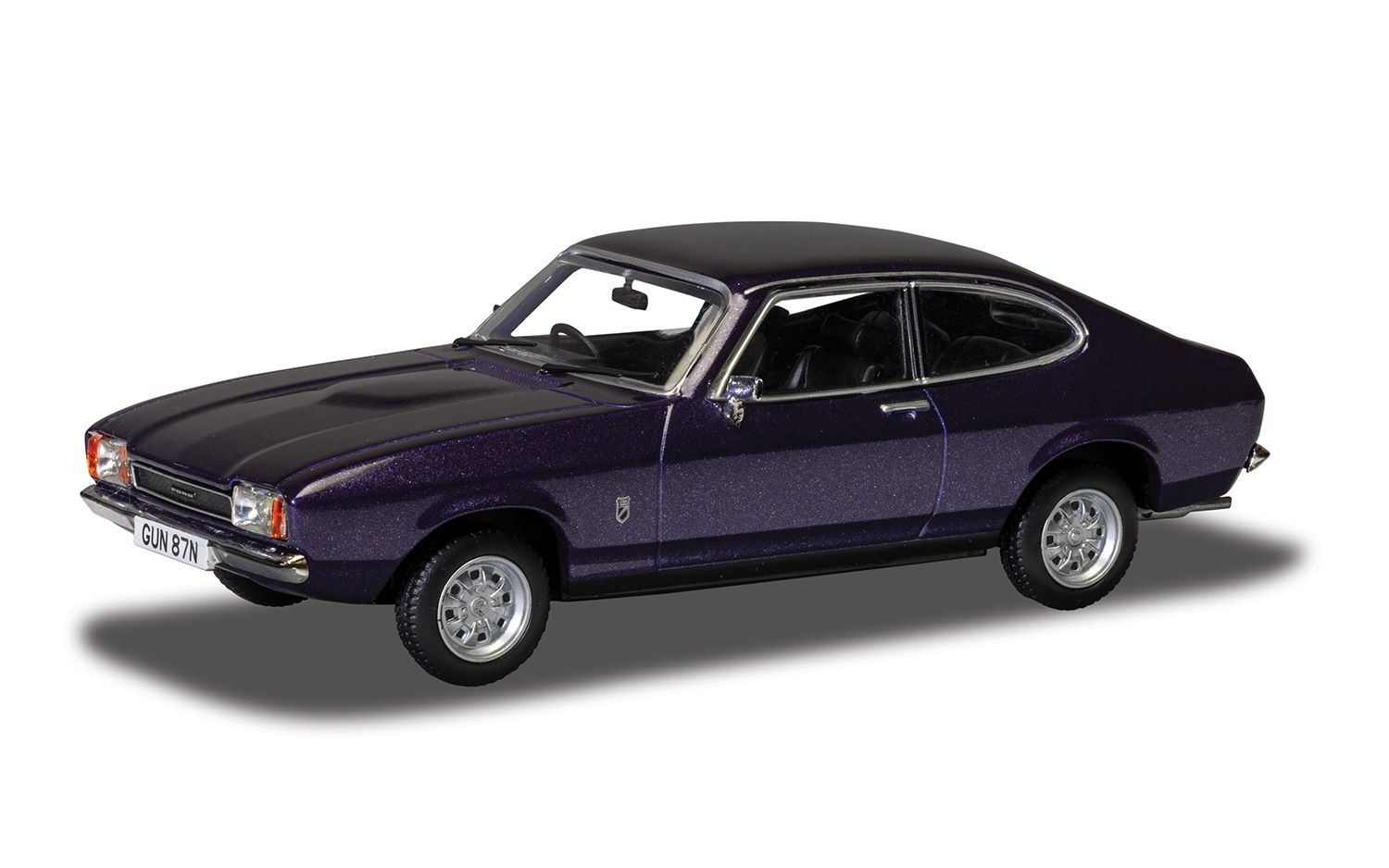 CORGI VANGUARDS 1:43 - 1974 Ford Capri Mk2 1.6 GT, Purple Velvet - VA15407