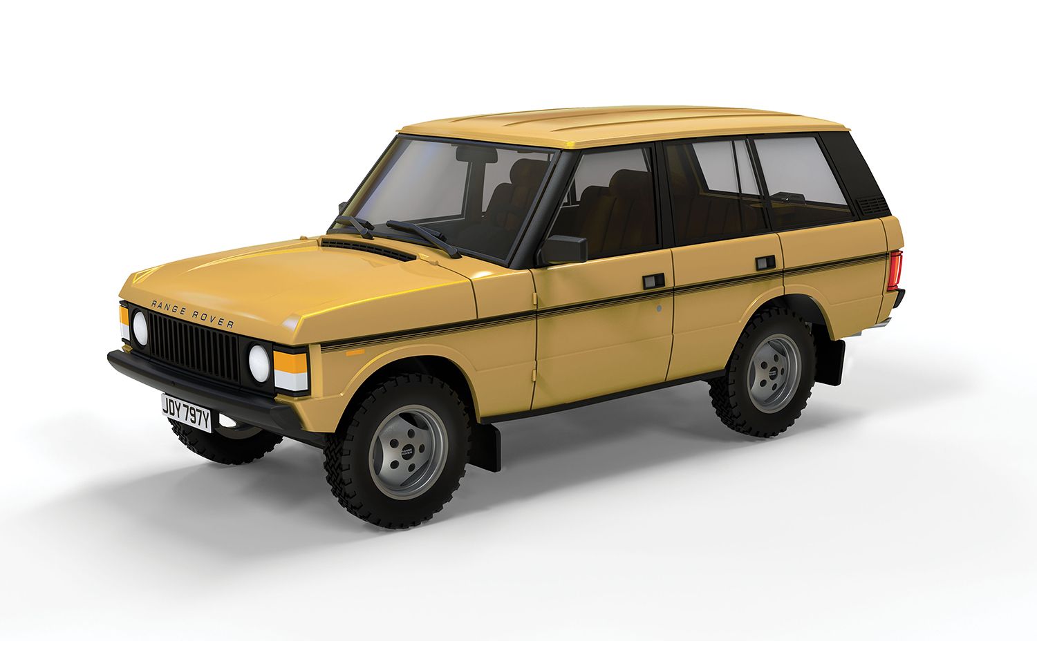 CORGI VANGUARDS 1:43 - 1969 Range Rover Classic 'In Vogue', Nevada Gold [4 Door] - VA15702
