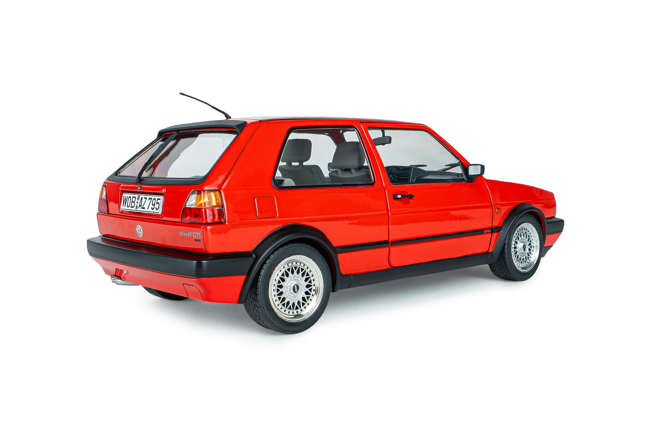 SOLIDO 1:18 Diecast, 1989 VOLKSWAGEN GOLF Mk2 GTi G60, Red - S1812701