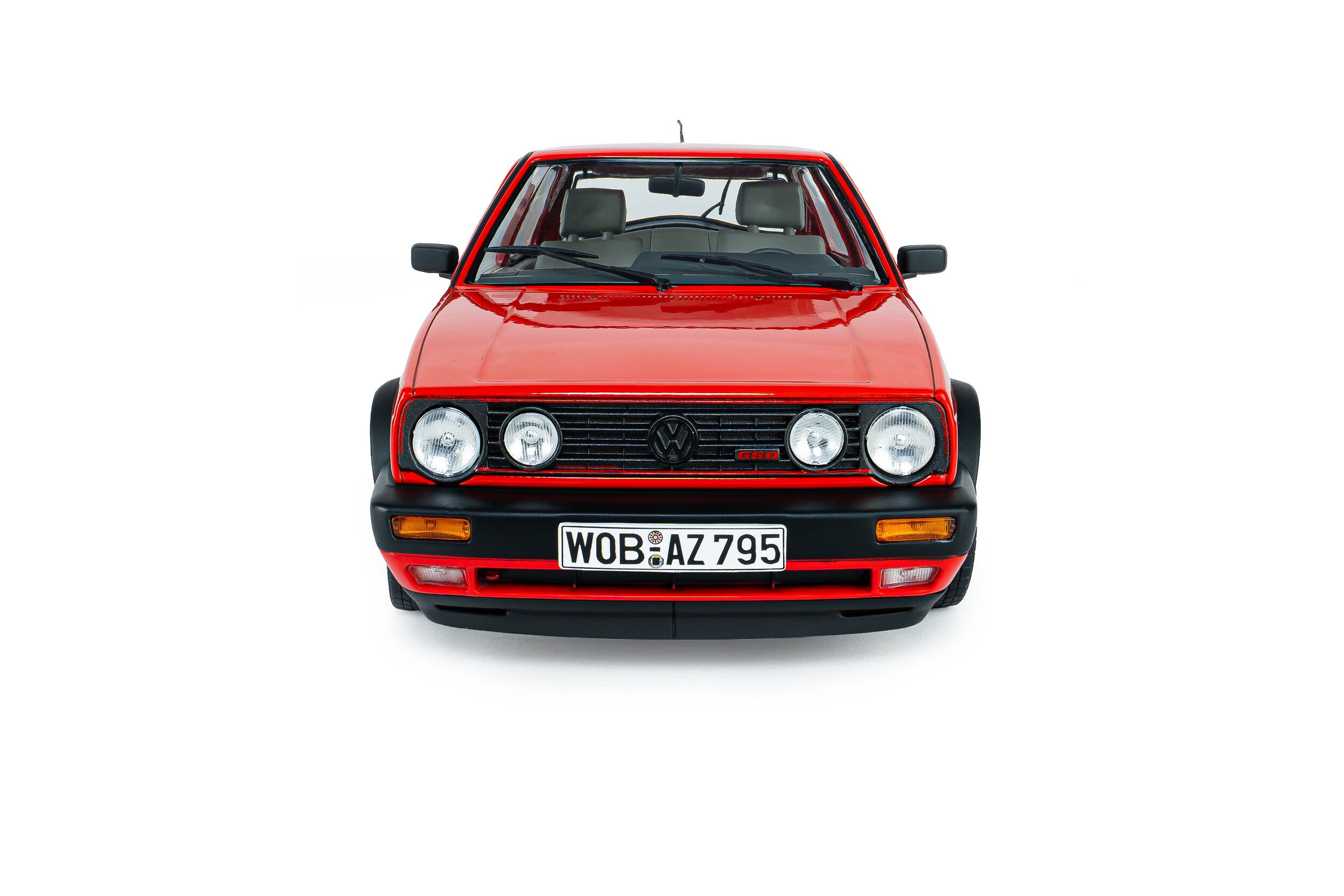 SOLIDO 1:18 Diecast, 1989 VOLKSWAGEN GOLF Mk2 GTi G60, Red - S1812701