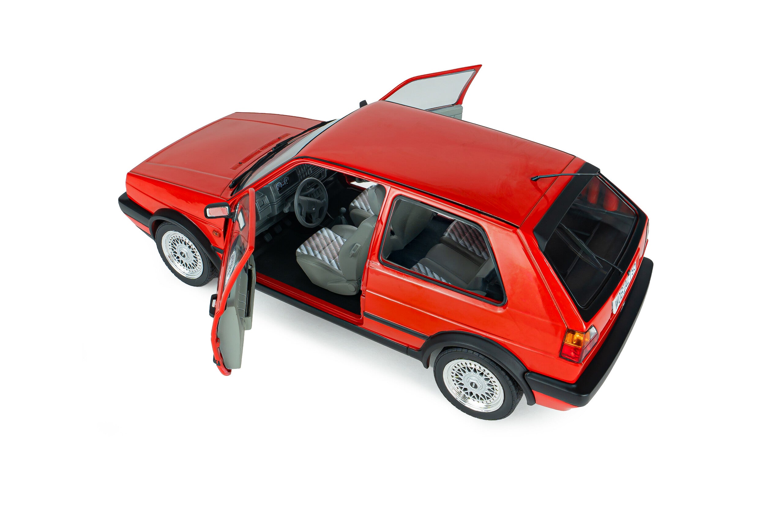 SOLIDO 1:18 Diecast, 1989 VOLKSWAGEN GOLF Mk2 GTi G60, Red - S1812701