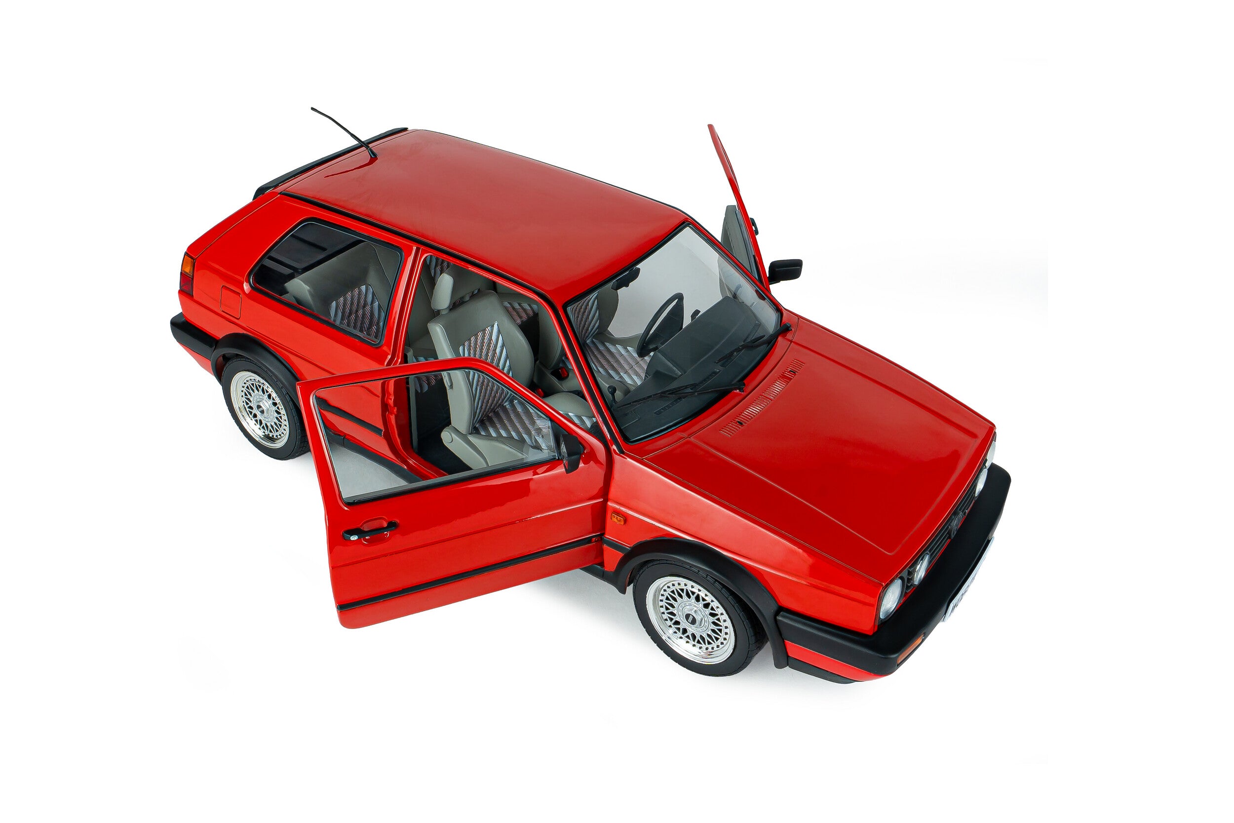 SOLIDO 1:18 Diecast, 1989 VOLKSWAGEN GOLF Mk2 GTi G60, Red - S1812701