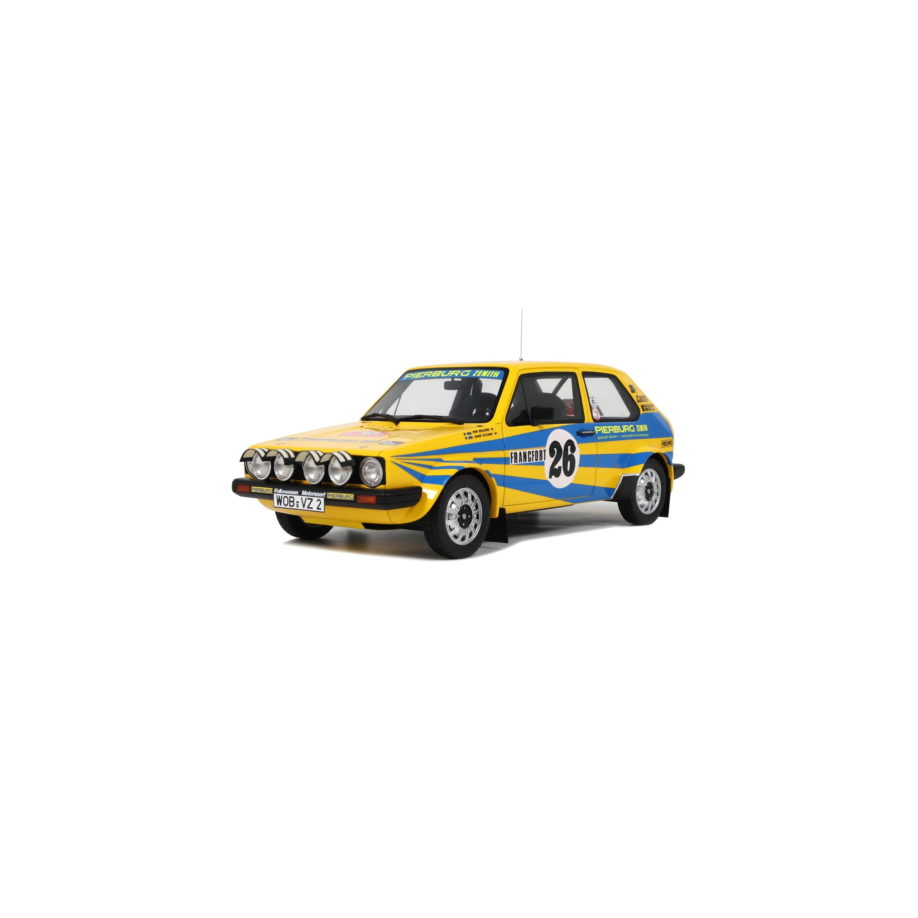 OTTO 1:18 Scale Resin - VOLKSWAGEN GOLF GTI  MK1 GR.2 P. EKLUND MONTE CARLO 1980 - OT1162
