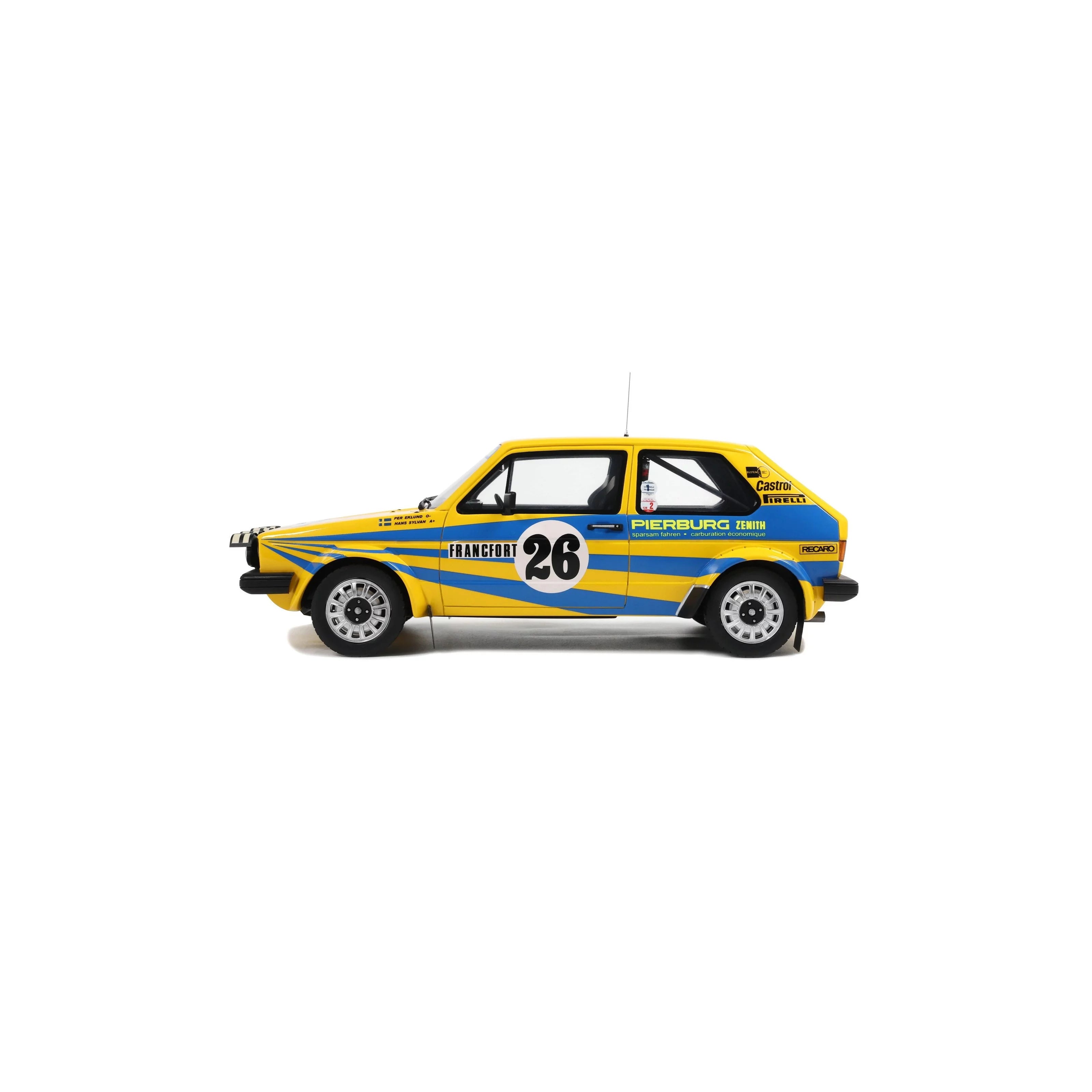 OTTO 1:18 Scale Resin - VOLKSWAGEN GOLF GTI  MK1 GR.2 P. EKLUND MONTE CARLO 1980 - OT1162