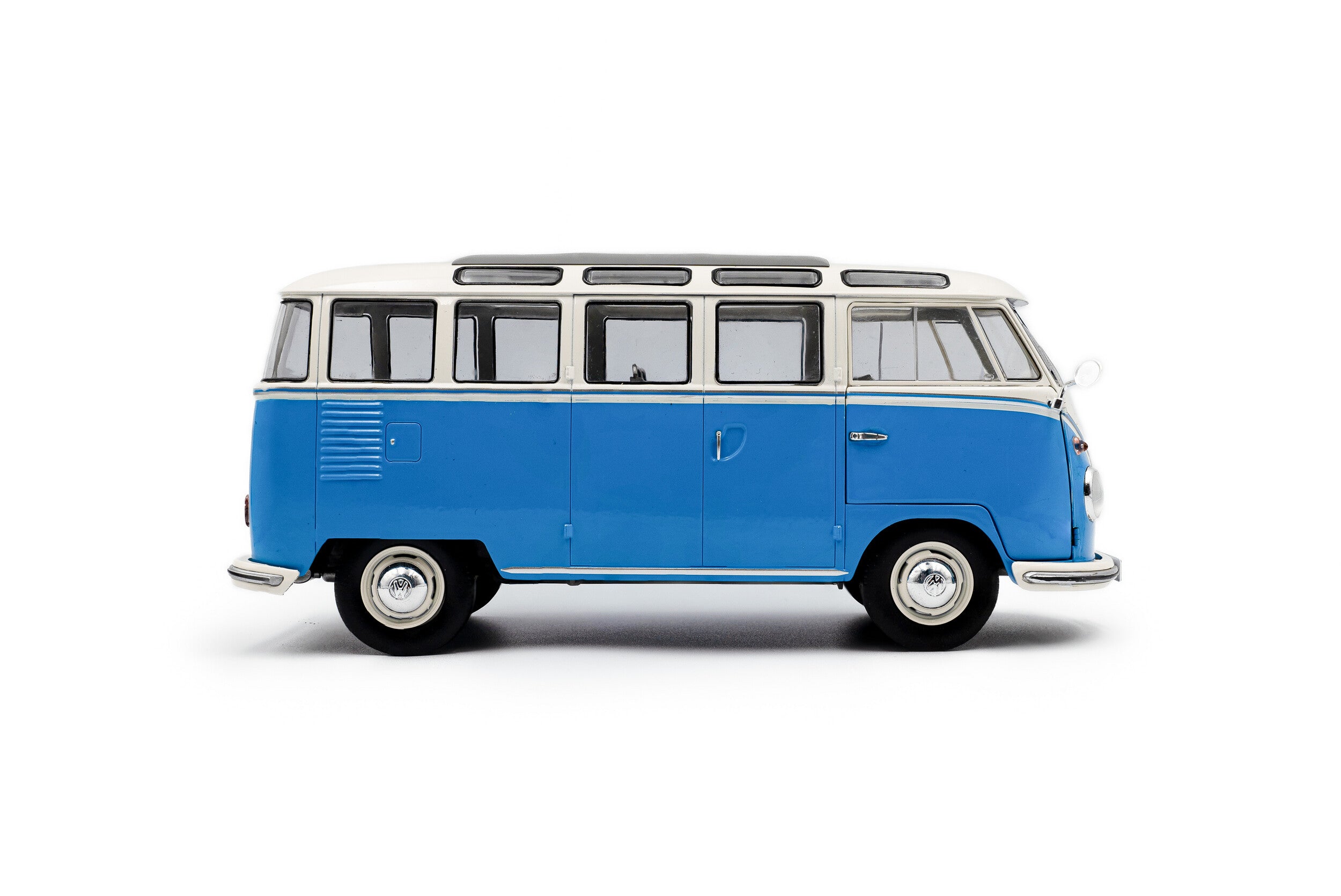 Solido 1:18 Diecast - VW Volkswagen T1 Samba,  Blue/White - S1813401