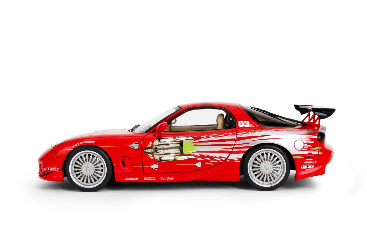 Jada Diecast - 1:18 Dom's Mazda RX7 FD3RS "Fast and Furious" Red - 38137