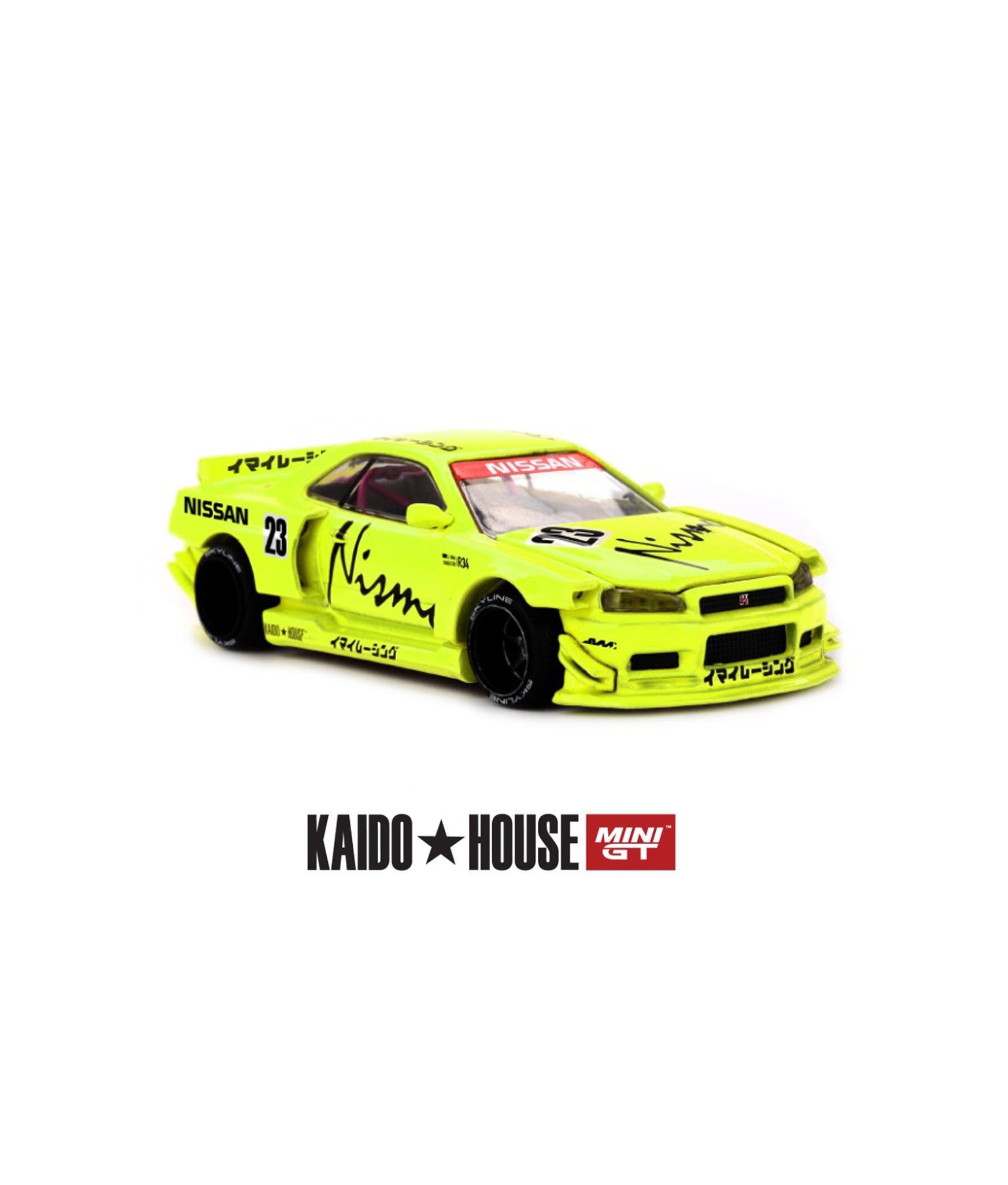 Mini Gt Kaido House 1:64 Nissan SKYLINE GT-R (R34) KAIDO WORKS V4 - KHMG241