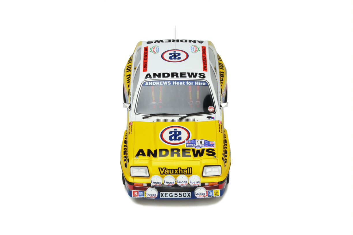 OTTO 1:18 Scale Resin Model Car - Vauxhall Chevette RAC Rally Andrews Heat for Hire (OT370)