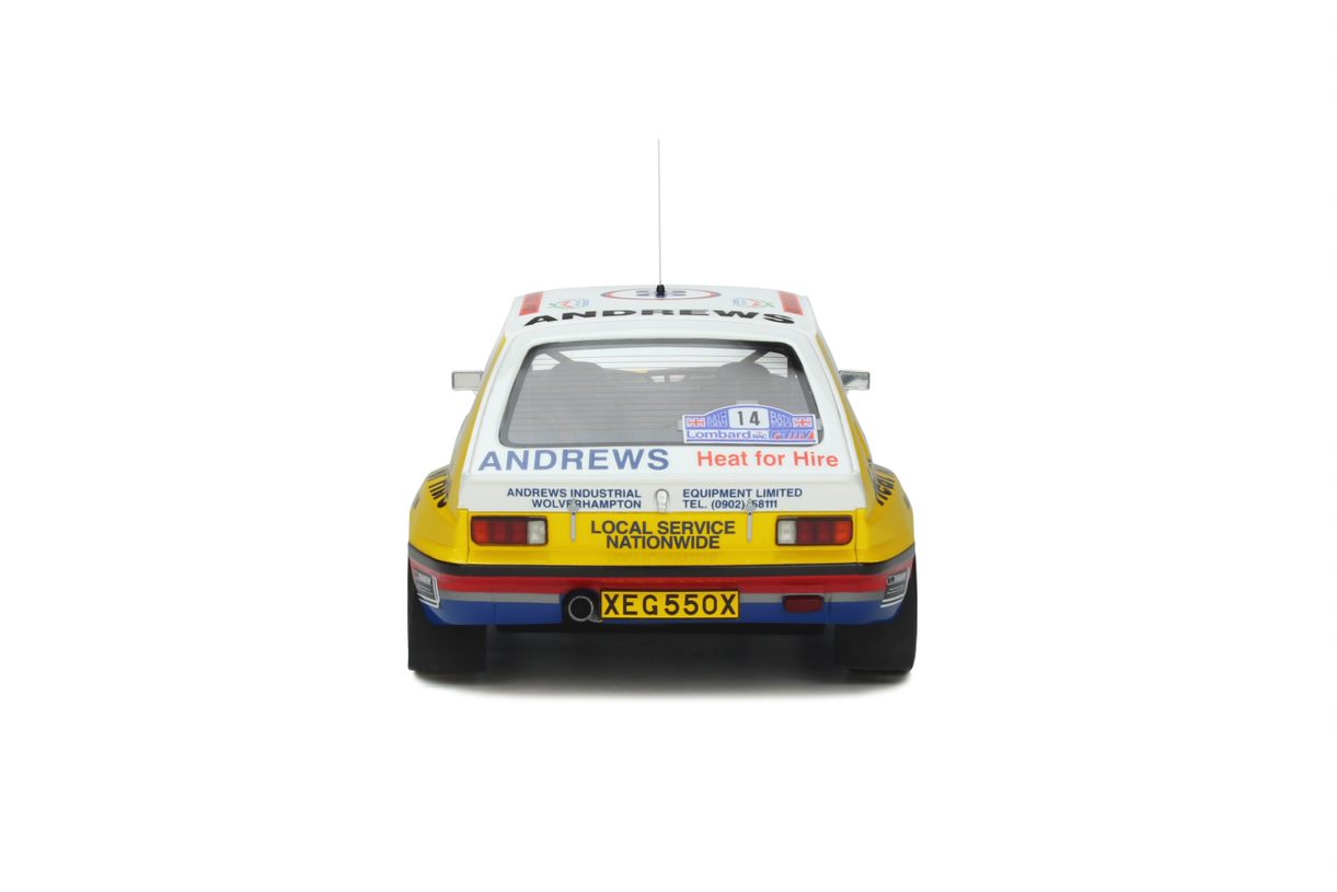 OTTO 1:18 Scale Resin Model Car - Vauxhall Chevette RAC Rally Andrews Heat for Hire (OT370)