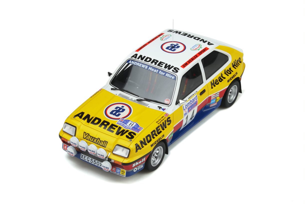 OTTO 1:18 Scale Resin Model Car - Vauxhall Chevette RAC Rally Andrews Heat for Hire (OT370)